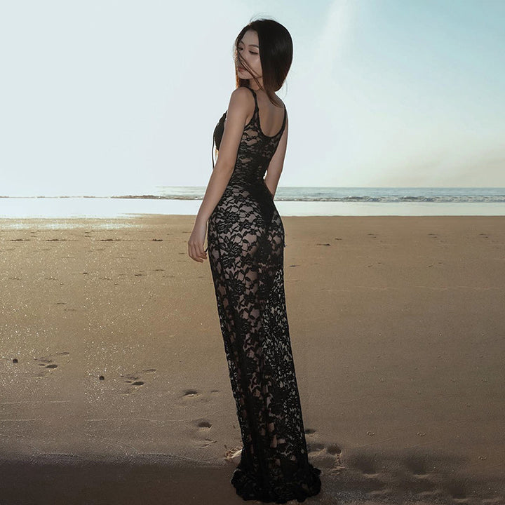 Damen Spitzenkleid im attraktiven Schnitt Echo Archiv