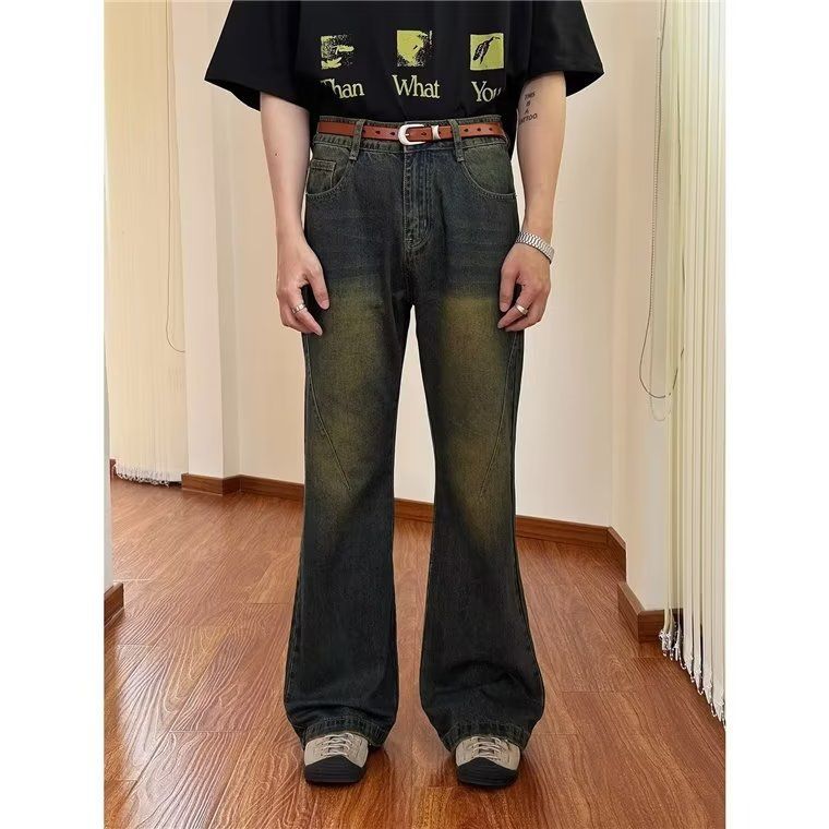Herren Schlagjeans im Vintage-Stil mit hohem Bund und komfortablem Schnitt Echoarchiv