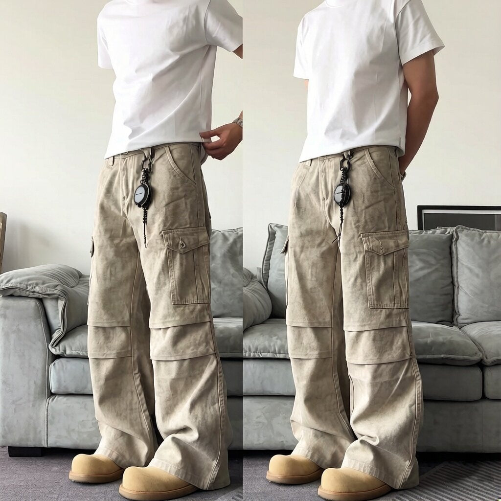 Herren Lässige Cargo-Hose mit praktischen Taschen Echoarchiv