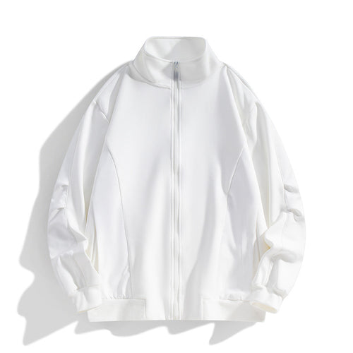Herren Boxy-Performance-Zipjacke mit hohem Stehkragen, Paneelnähten & windabweisender Struktur Echoarchiv