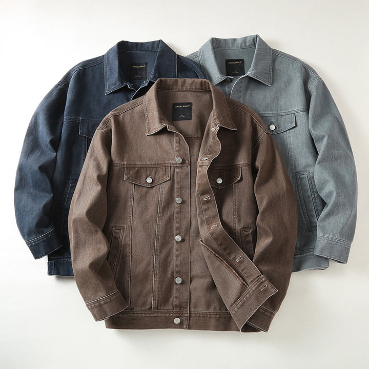 Herren Jeansjacke mit klassischem Schnitt und leichtem Vintage-Wash Echoarchiv