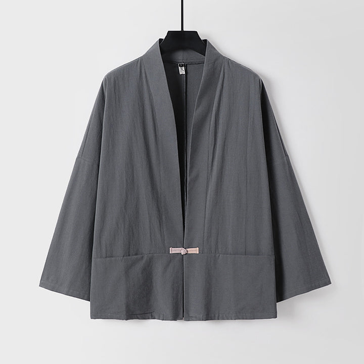 Damen Leichte Kimono-Jacke aus Baumwollmix mit lockerer Passform Echoarchiv