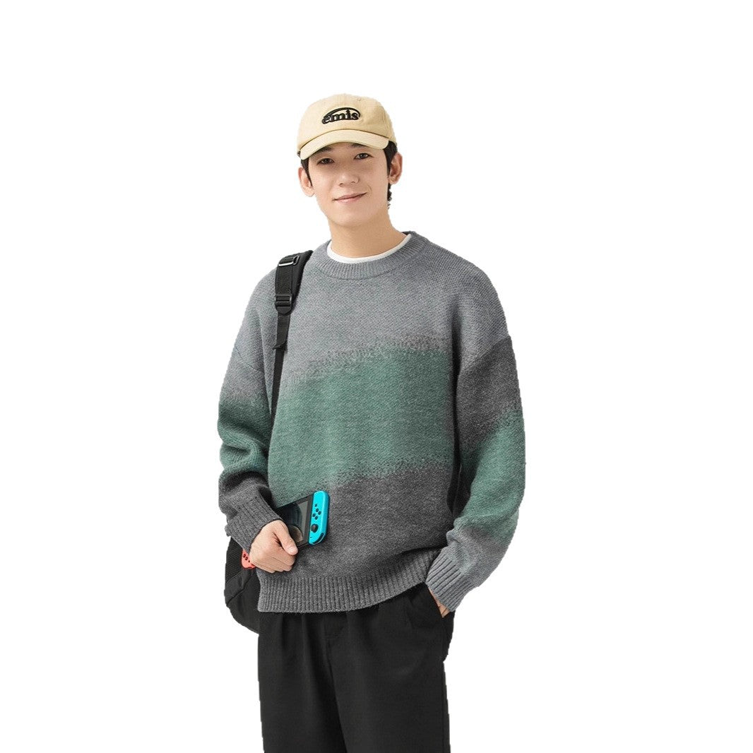 Damen Hochwertiger Rundhalsausschnitt Pullover Echoarchiv