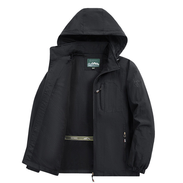 Herren Leichte und atmungsaktive Outdoorjacke mit Kapuze Echo Archiv