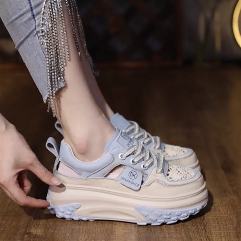 Damen Chunky Sneakers mit luftiger Mesh-Oberfläche und strapazierfähiger Sohle Echo Archiv