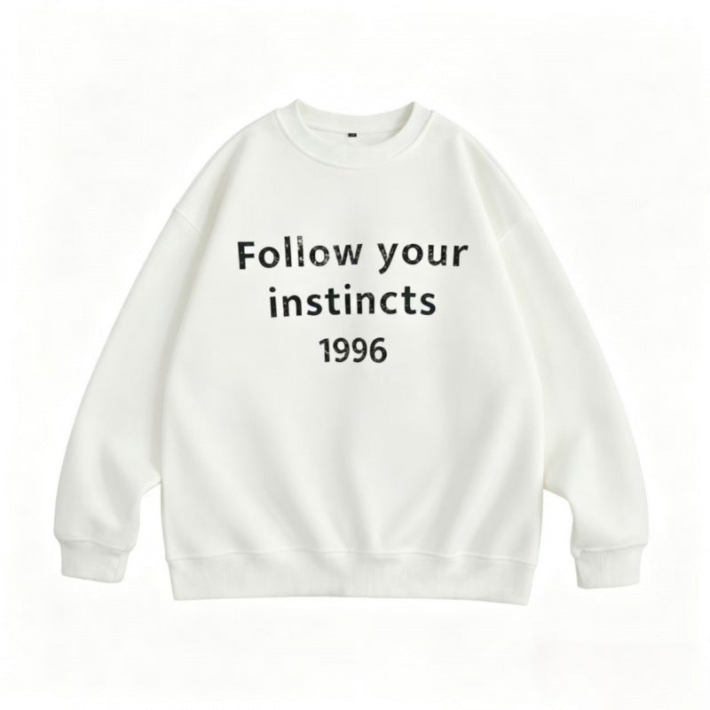 Unisex Oversize Rundhals‑Sweatshirt mit Statement‑Print Echo Archiv