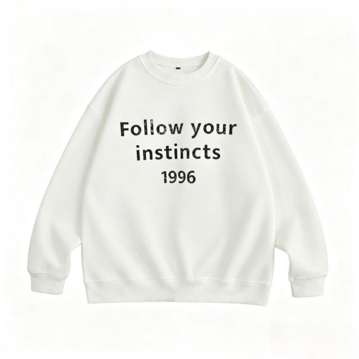 Unisex Oversize Rundhals‑Sweatshirt mit Statement‑Print Echo Archiv