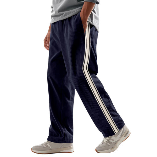 Herren Sportliche Plank-Hose mit Streifen-Design Echoarchiv