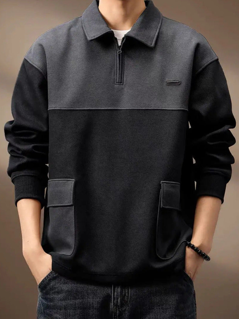 Herren Modischer Sweatshirt mit Reißverschluss – Norvane