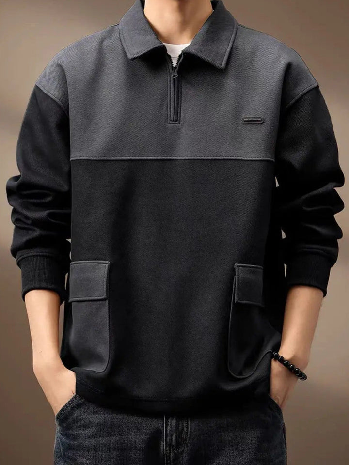 Herren Modischer Sweatshirt mit Reißverschluss