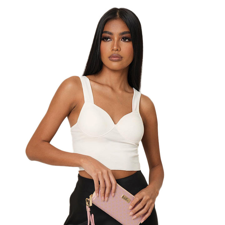 Damen Crop Top mit komfortabler Passform und elegantem Dekolleté Echo Archiv
