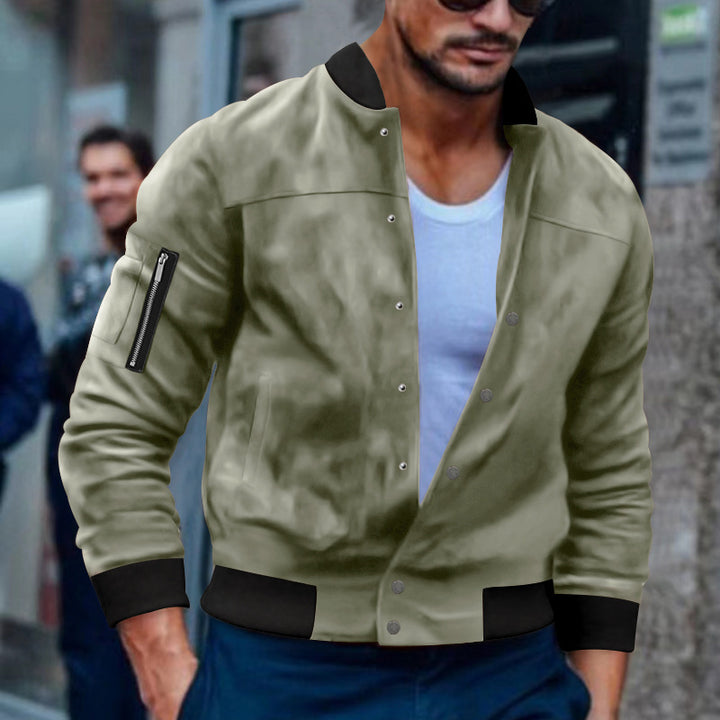 Herren modische Bomberjacke mit funktionalen Taschen und stylischem Design Echoarchiv