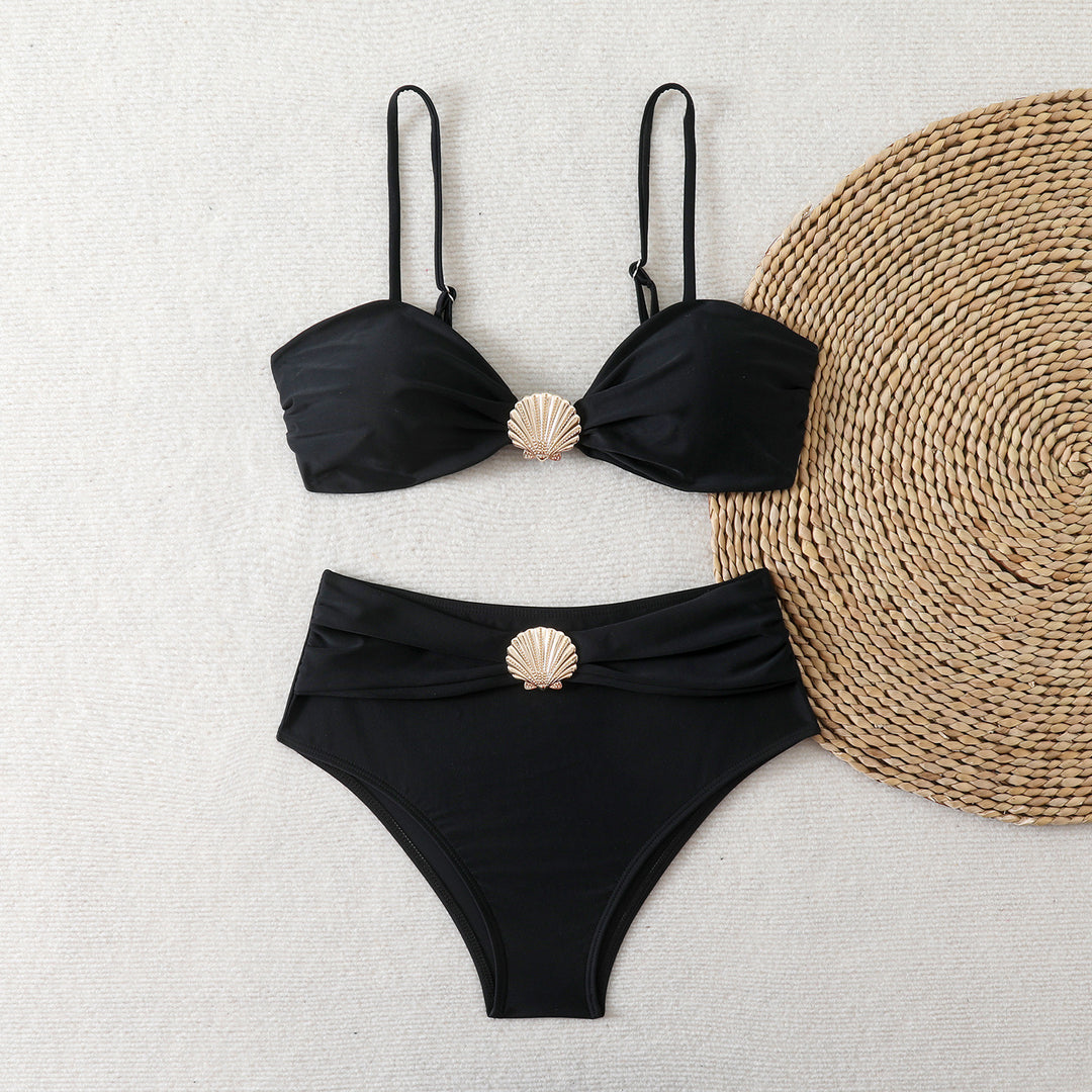 Damen Bandeau-Bikini mit eleganten Muschel-Details Echo Archiv