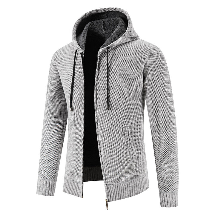 Herren Kapuzenjacke mit weichem Innenfutter und innovativem Design Echoarchiv