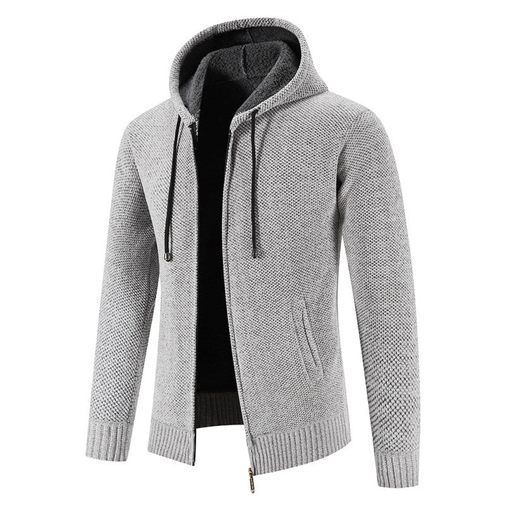 Herren Kapuzenjacke mit weichem Innenfutter und innovativem Design Echoarchiv