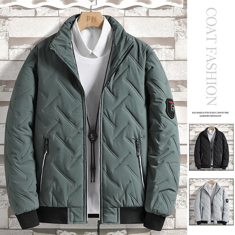 Herren moderne gesteppte Bomberjacke Echoarchiv