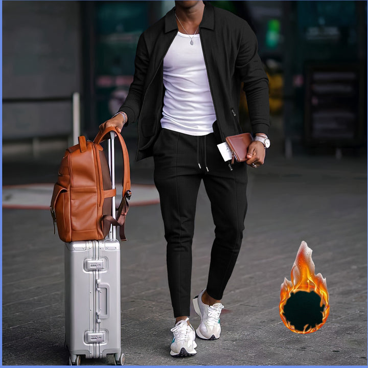 Herren modische Reisedaunenjacke mit funktionalen Taschen und elastischem Bund Echoarchiv