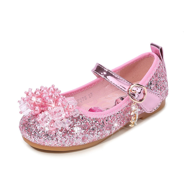 Mädchen Ballerina Schuhe mit funkelnden Perlenapplikationen Echo Archiv
