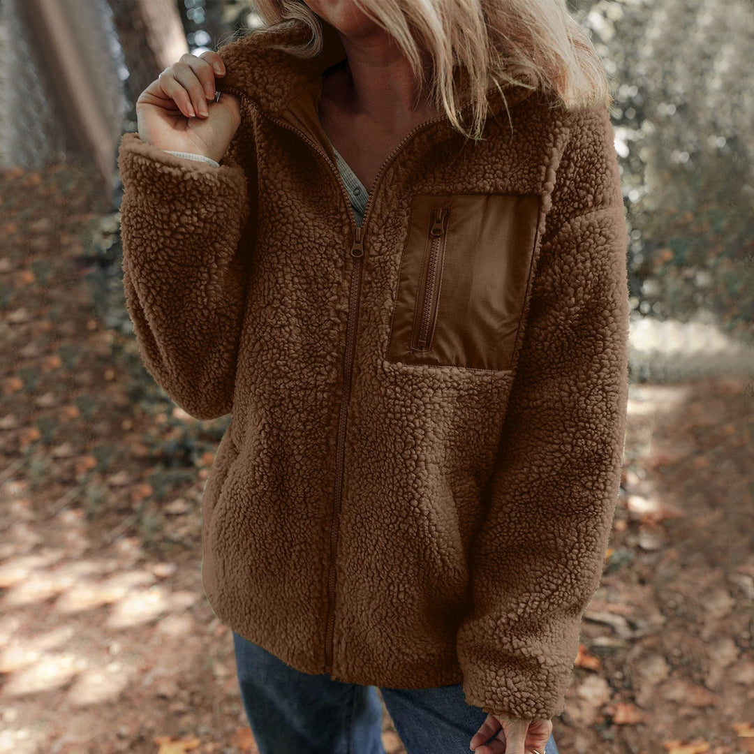 Damen Jacke mit hochabschließendem Kragen und praktischer Brusttasche Echoarchiv