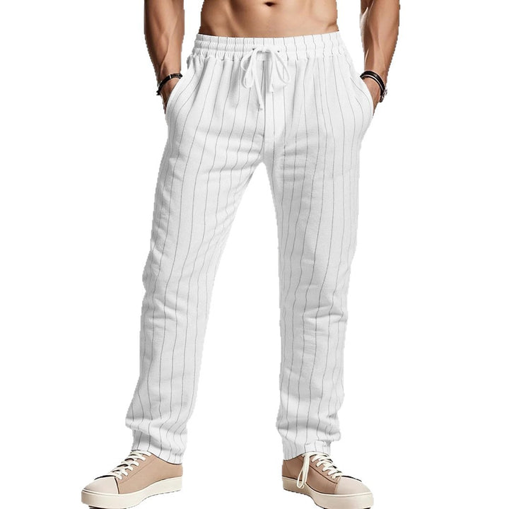 Herren komfortable Freizeithose mit gestreiftem Design Echoarchiv