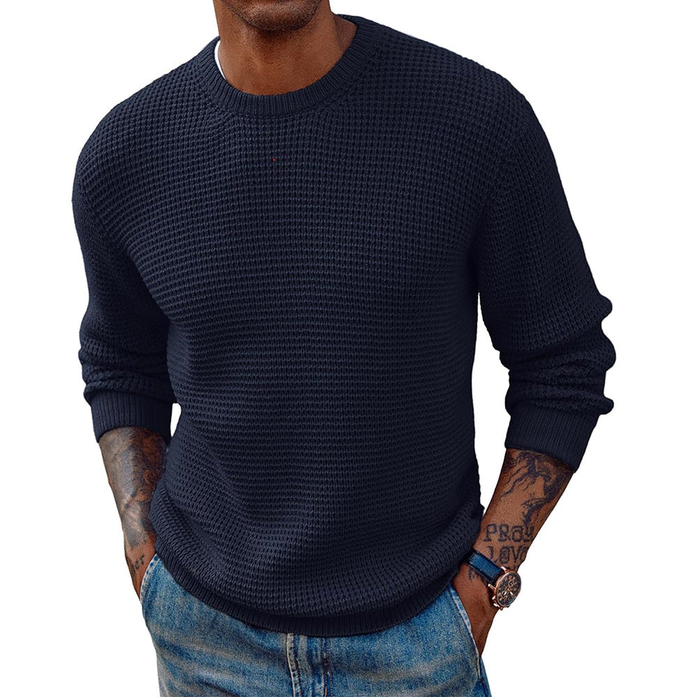 Herren Strukturierter Pullover Echoarchiv