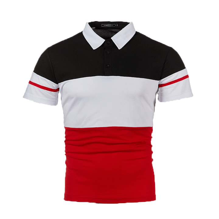 Herren Polohemd und Schwimmshorts Set mit modernen Akzenten Echoarchiv