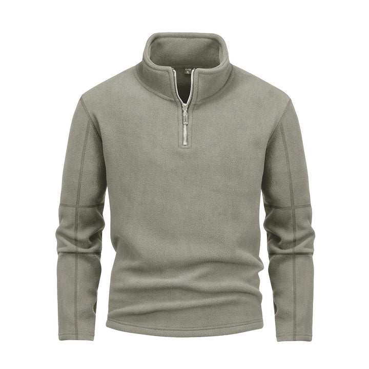Herren nan Fleece-Halbzip-Pullover mit Stehkragen und flauschiger Mikrofleece-Qualität Echo Archiv