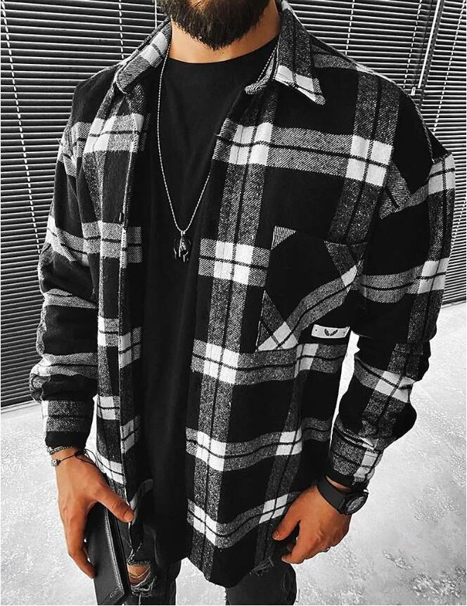 Herren Karomuster Hemdjacke Echoarchiv