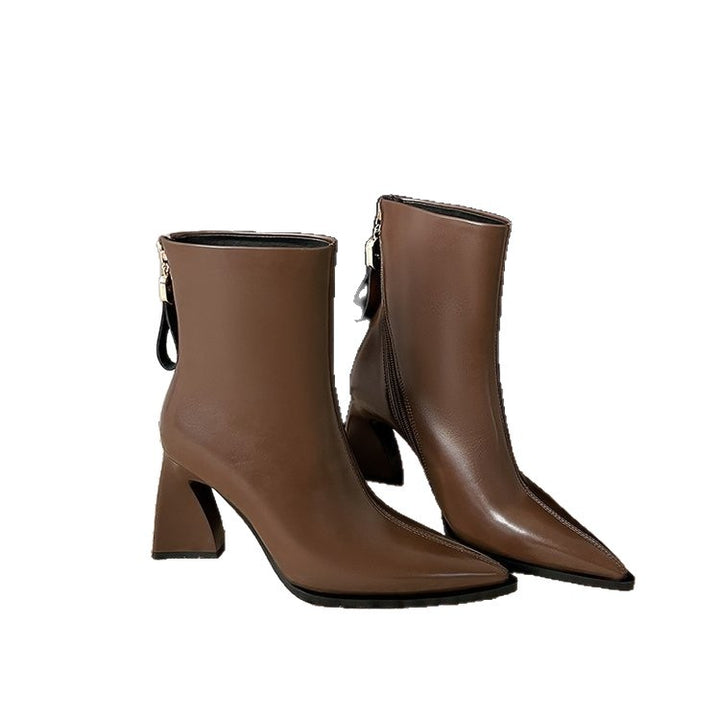 Damen Elegante Stiefeletten mit Hohem Blockabsatz Echo Archiv