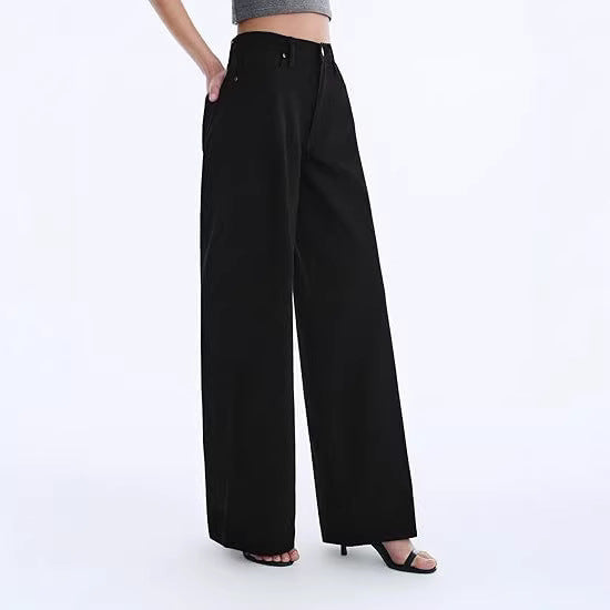 Damen High‑Waist weite Palazzo‑Hose aus leichtem Stretchstoff Echo Archiv
