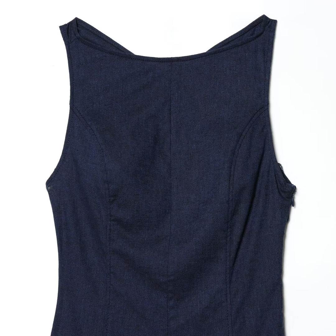 Damen Maxikleid mit elegantem V-Ausschnitt und fließendem Schnitt Echo Archiv