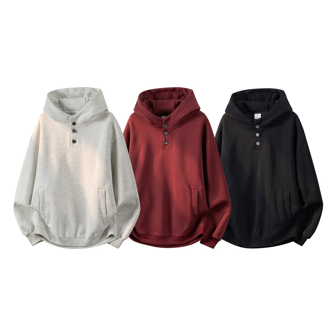 Unisex Oversize Kapuzenpullover mit handschriftlichem Grafik-Print, Kängurutasche & geripptem Saum Echoarchiv
