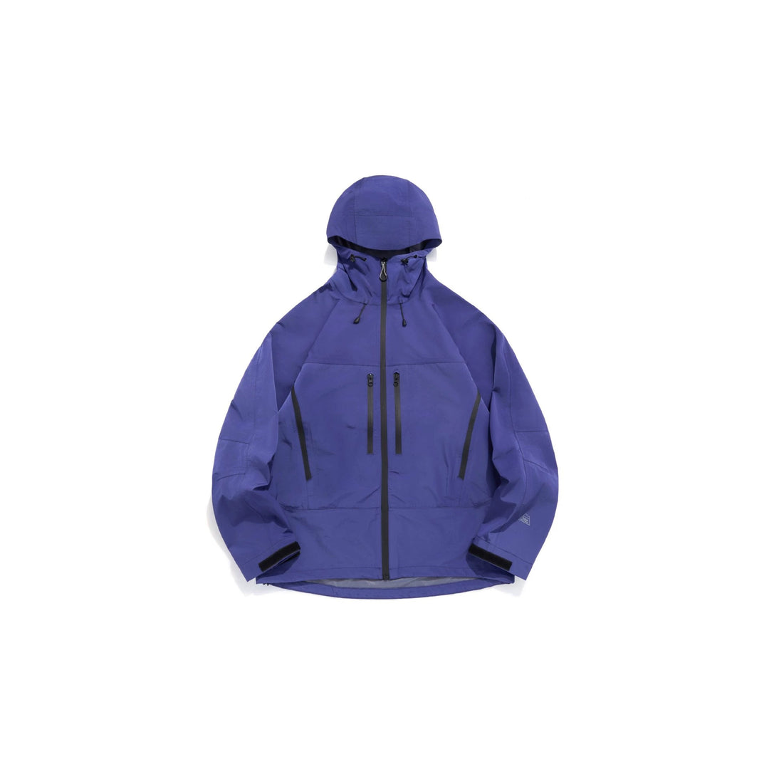 Unisex Technische Kapuzen-Outdoorjacke mit getapten Reißverschlüssen Echoarchiv