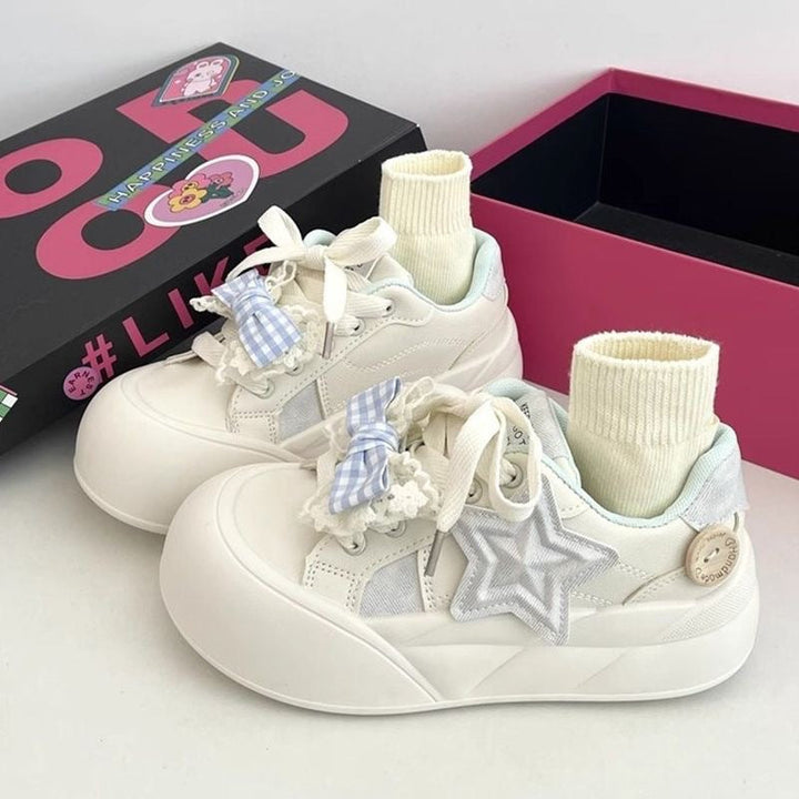 Damen Sneakers aus hochwertigem Leder mit modischem Socken-Design von Echo Archiv