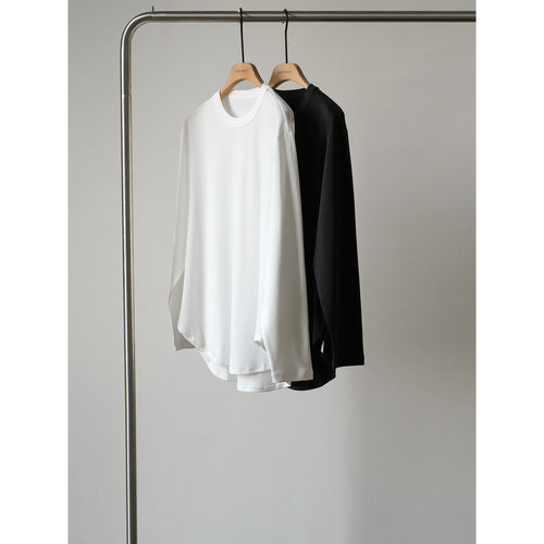 Damen Bequeme Langarm-T-Shirt Echoarchiv