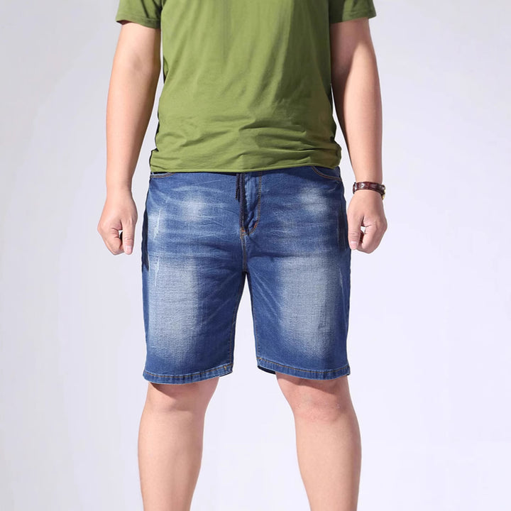 Herren Denim-Shorts mit elastischem Bund und lässigem Schnitt Echo Archiv
