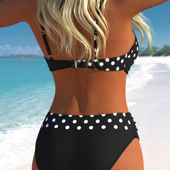 Damen Bikini-Set mit croppenden Oberteil und hohem Taillenschnitt Echo Archiv