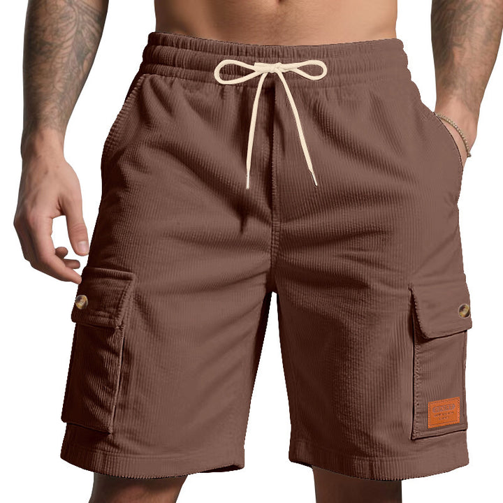 Herren Cargo-Shorts mit praktischem Faltendesign und elastischem Bund Echoarchiv
