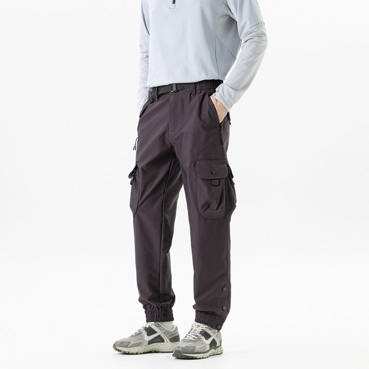 Herren Tapered Cargo-Joggerhose im Tactical-Utility-Stil mit elastischem Knöchelsaum und Multifachtaschen Echo Archiv