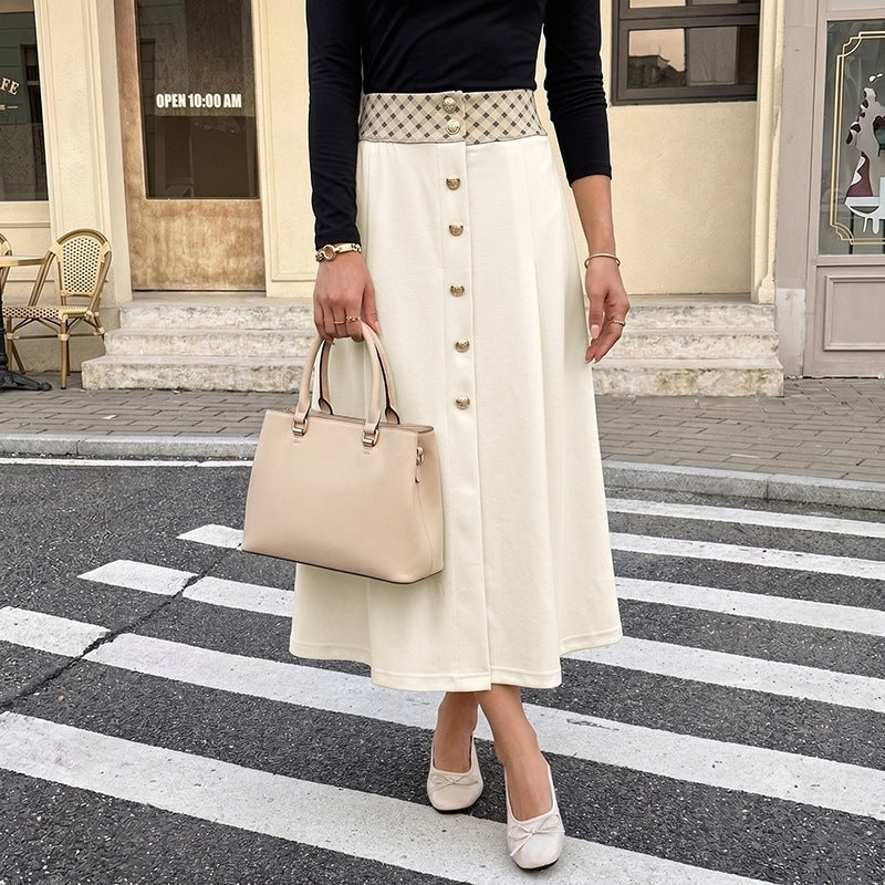 Damen Elegante Off-Shoulder Bluse und Midi-Rock Set Echo Archiv