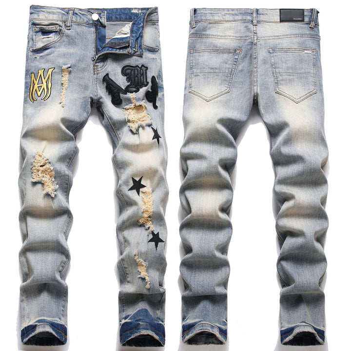 Herren Modische Slim-Fit Jeans Echo Archiv