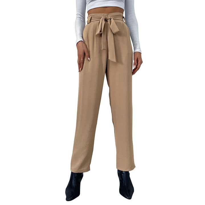 Damen Hochtaillierte Hosen mit Bindegürtel Echo Archiv