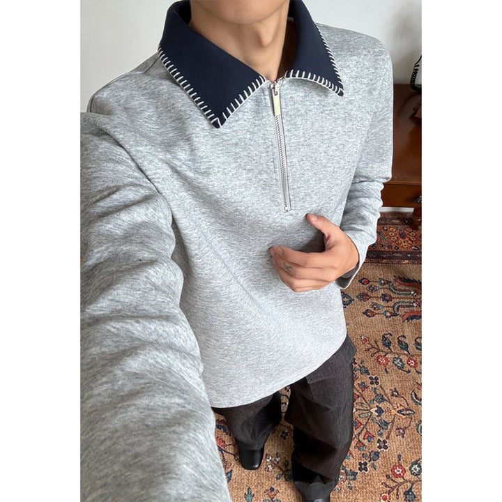 Herren Freizeit Zip-Pullover Echo Archive