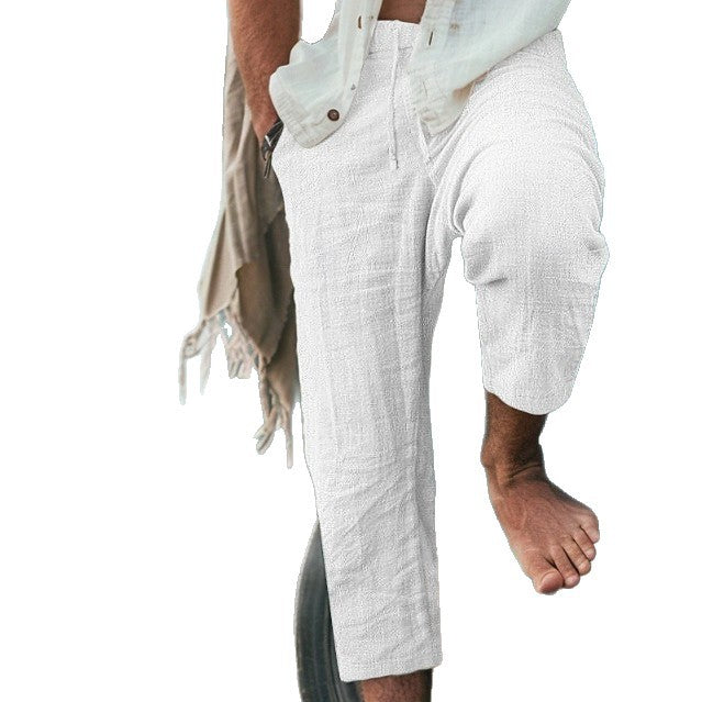 Herren lässige Leinenhose Echoarchiv
