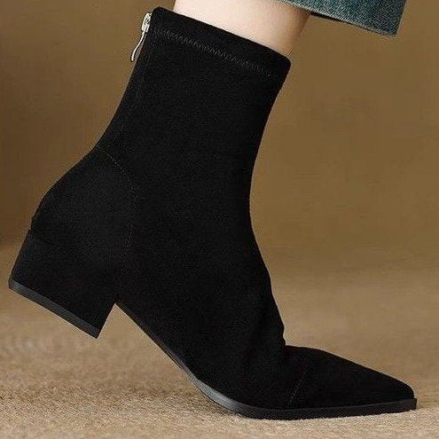 Damen Elegante spitze Stiefeletten mit flexiblem Schaft Echo Archiv