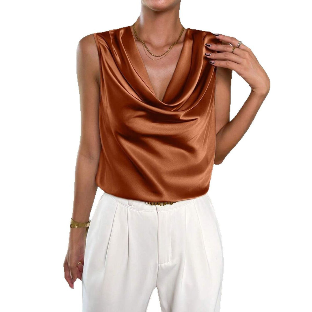 Damen Top mit tiefem Rundhalsausschnitt und eleganter Drapierung Echo Archiv