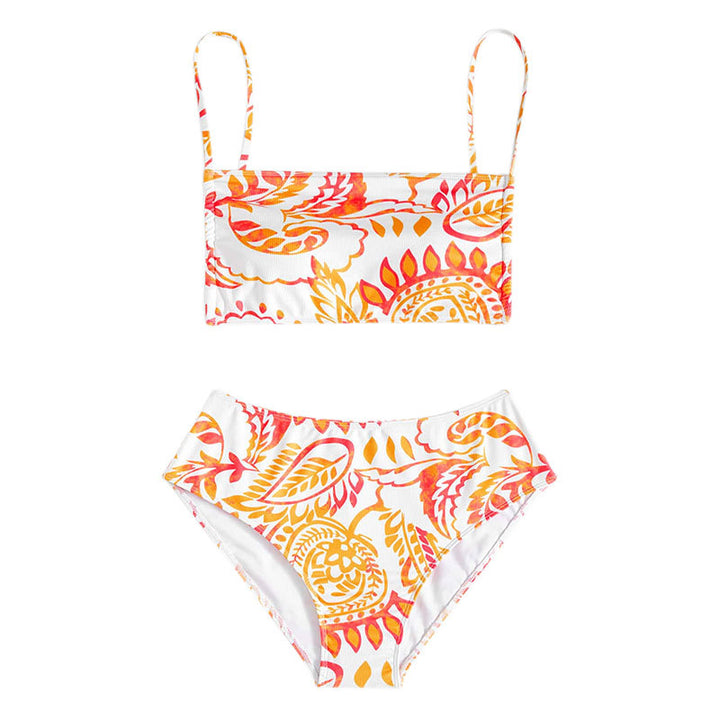 Damen Triangel-Bikini-Set mit verstellbaren Trägern und modischem Muster Echo Archiv