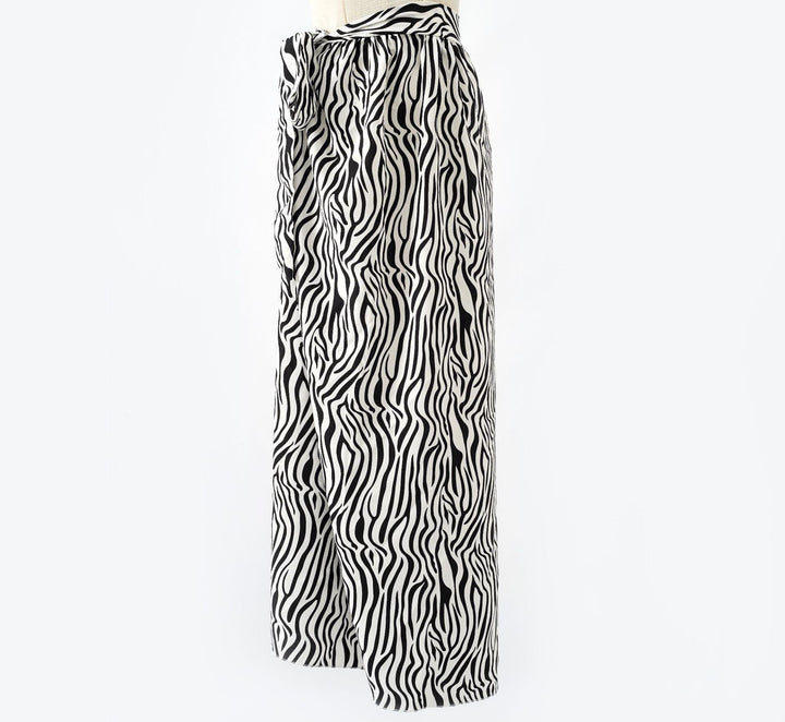 Damen Maxirock mit Wickelband und leichter Crêpe-Qualität – Valéora