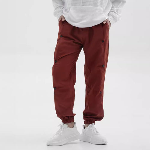 Herren Stylische Cargo-Hose mit praktischen Knöpfen und elastischem Bund Echoarchiv