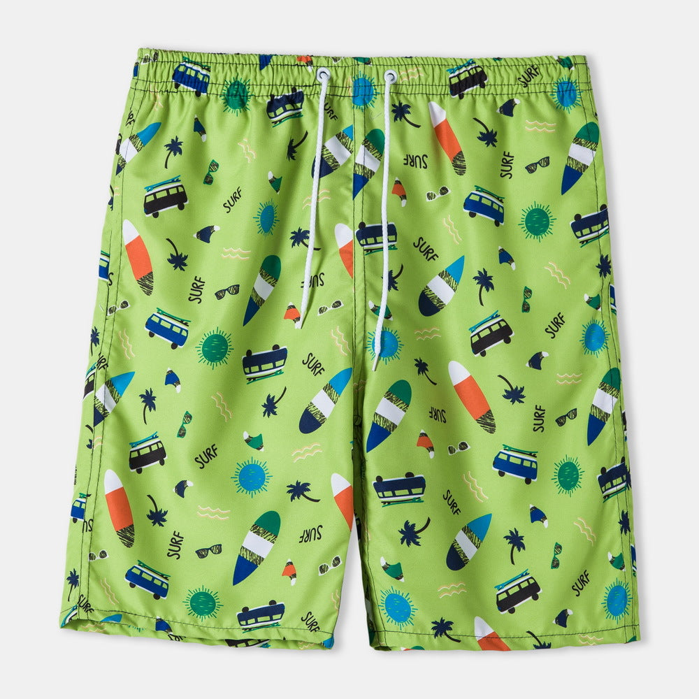 Herren Badeshorts mit modernem Surf-Motiv Echoarchiv